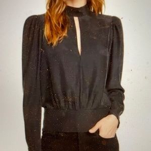 Frame, Black, Silk blouse.